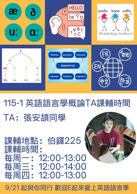 【活動】1151英文系語概TA課輔公告圖片