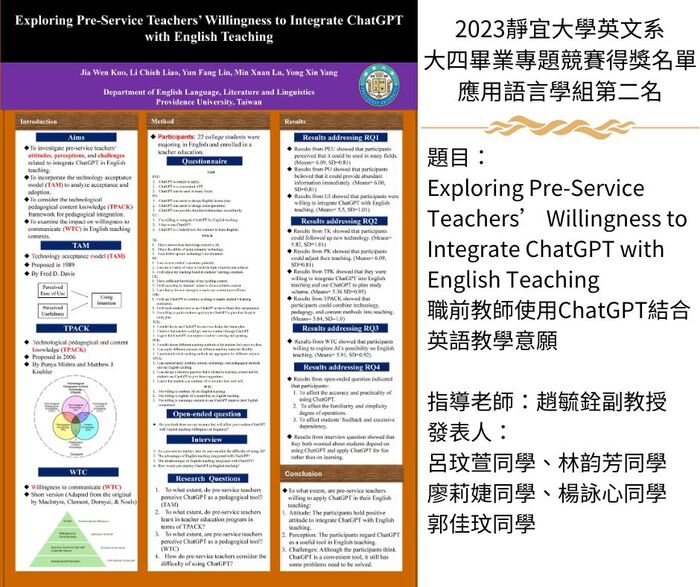 【公告】2024大四畢業專題競賽得獎名單圖片