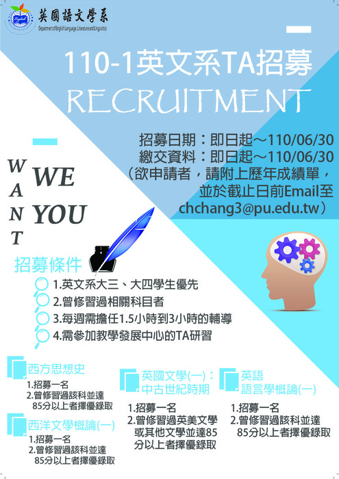 110-1TA招募圖片